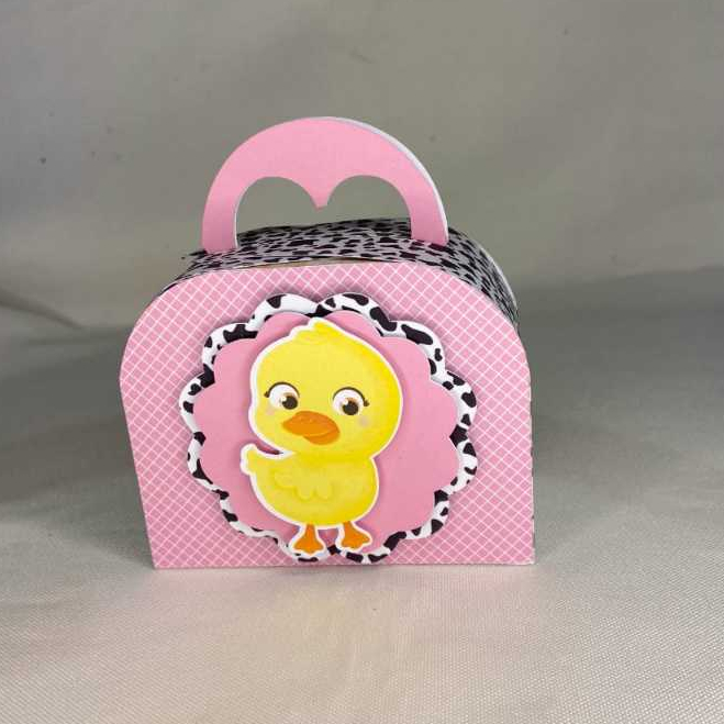 Caixas Malinha personalizada no tema Fazendinha rosa com 10/20/30 unidades - caixinha personalizada – lembrancinhas
