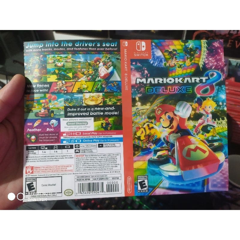 Mario Kart 8 - Encarte Repro Frente + Verso