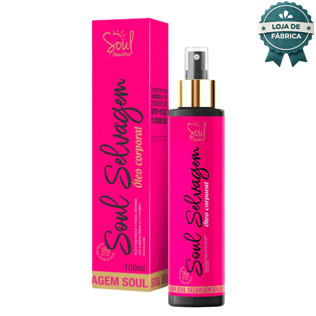 Óleo Clareador De Virilha e Axila Soul Selvagem Hidratante Corporal Multifuncional 100ML 3 em 1