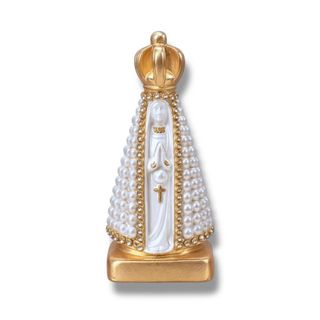 Imagem Perola Nossa Senhora Aparecida  Branca 10cm
