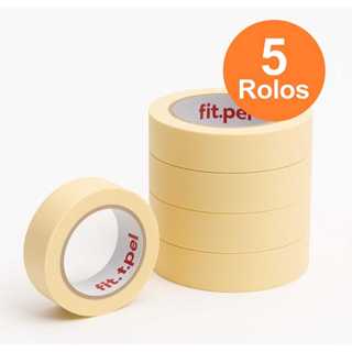 Fita Crepe 19mm x 10m Pintura e Proteção Uso Geral Atacado - 3/6/12 rolos em Oferta na Shopee