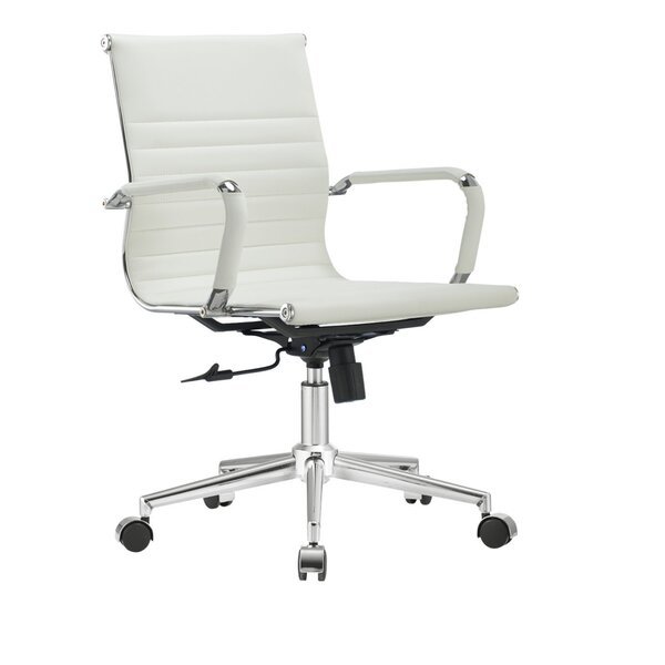 Cadeira Escritório Diretor Office Esteirinha Giratória Couro Sintético Confortável para Escritório  e Home Office