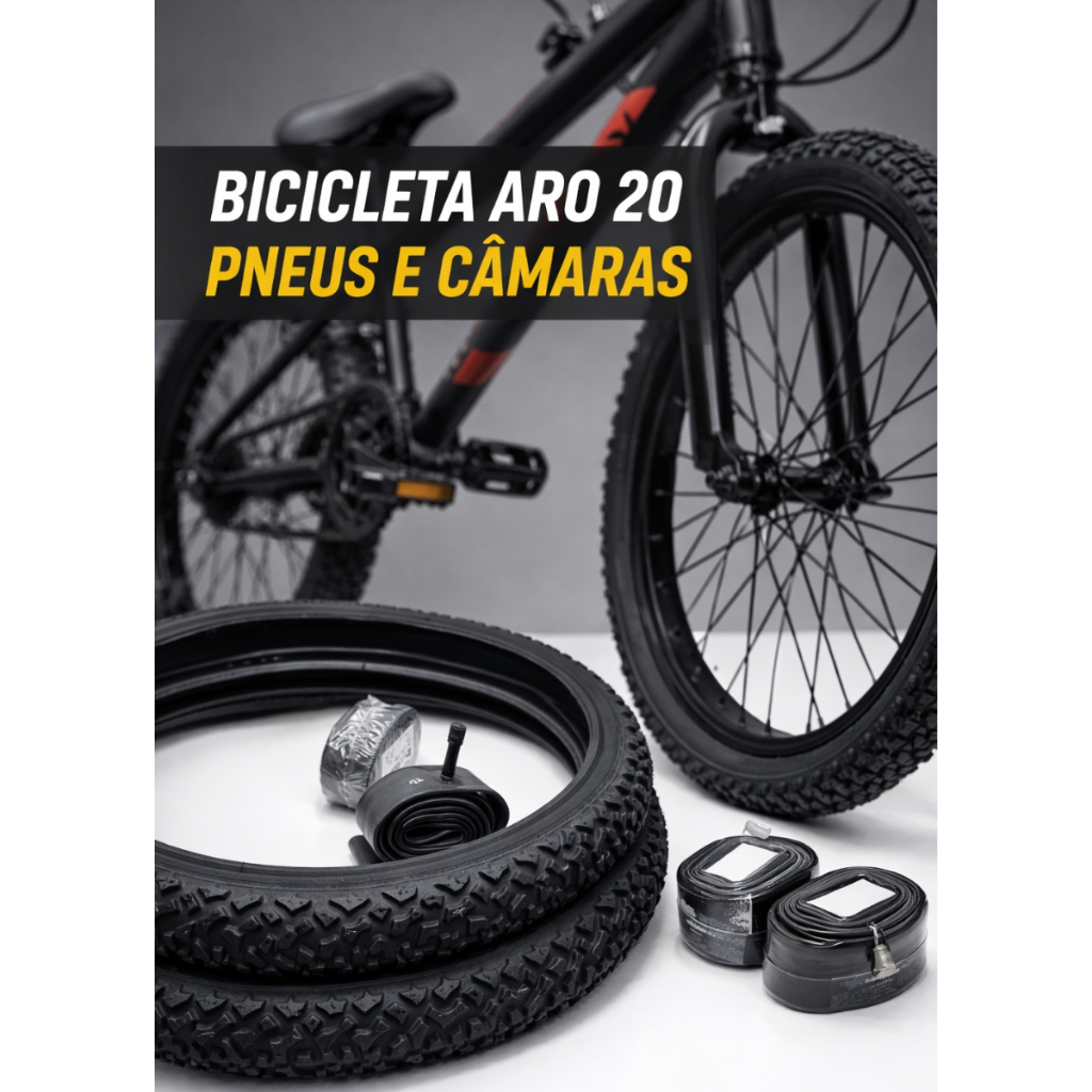 Kit Pneu + camara bici bicicleta Aro 20 NOVO 20x1.75