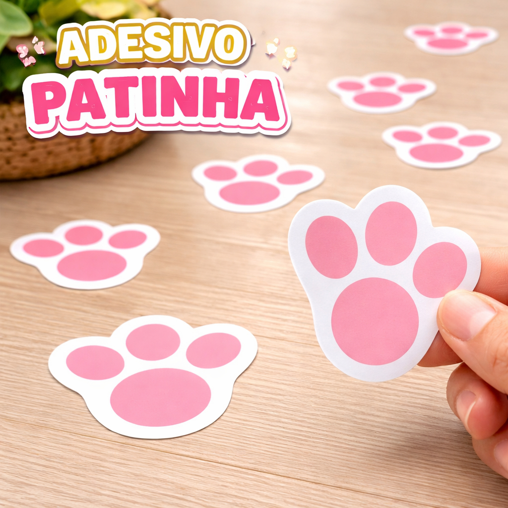 Patinhas de Coelho Adesivas/ Pegadas de Coelho Páscoa/ Patinha de Coelho Páscoa/Páscoa