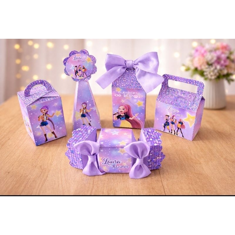 Kit festa Guerreiras do Kpop - Lembrancinha de aniversário - Festa infantil em Oferta na Shopee