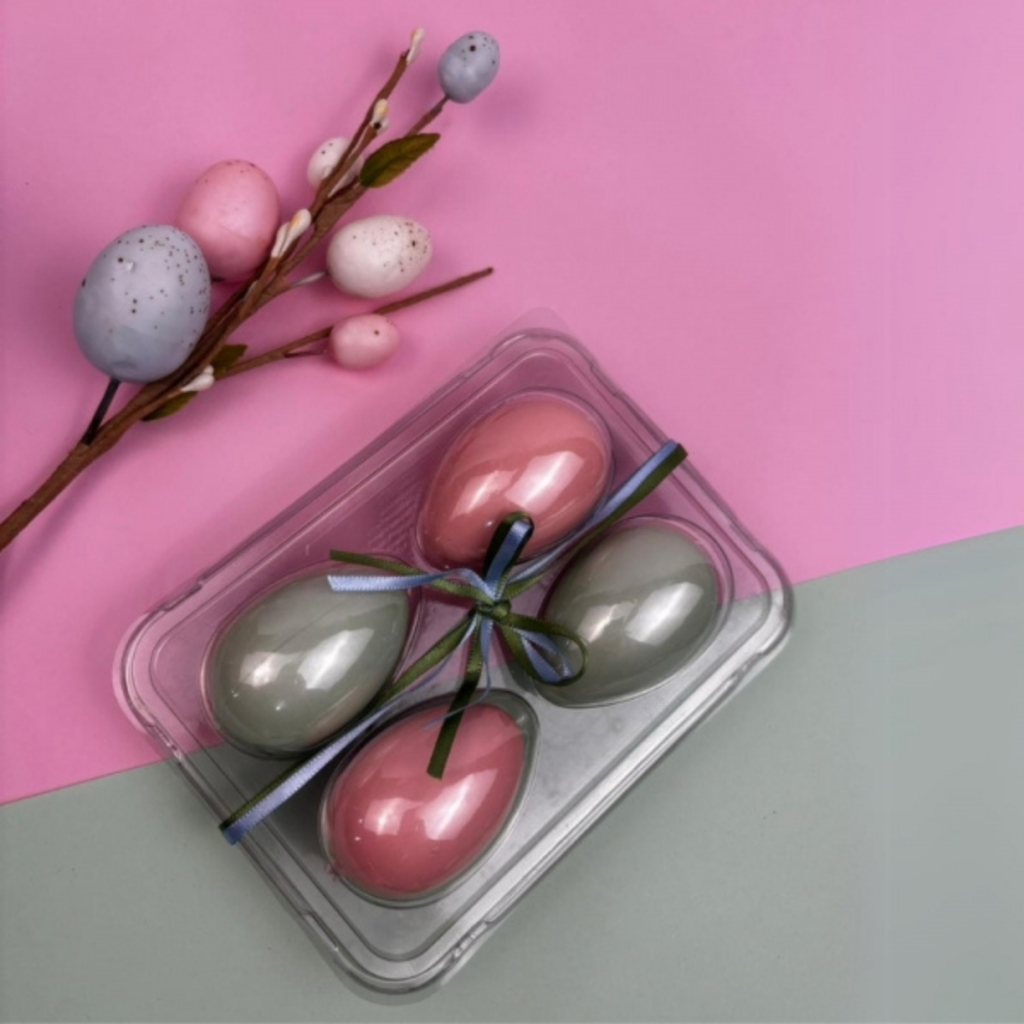 10 bandejas blister para 4 mini ovos de 50 g Flip Festas em Oferta na Shopee