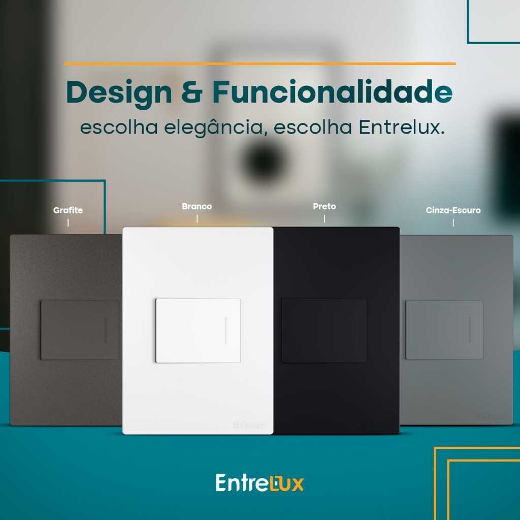 Conjunto 1 Interruptor 10a Simples e Paralelo Linha Classic 4x2 Entrelux em Oferta na Shopee