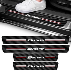 Kit Soleira Vinil Adesivo Proteção Bravo 4 Portas Carro