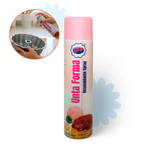 Spray Desmoldante Unta Forma Antiaderente Vegano Sem Glúten Sem Conservantes 400ml Dona Lella em Oferta na Shopee