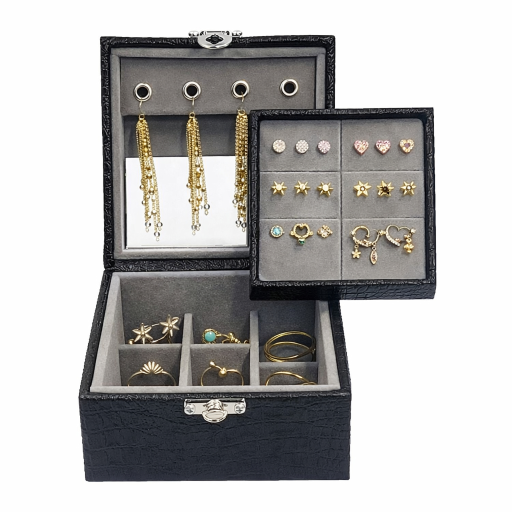 Kit Semi Joias 70pçs + MALETA Revender Atacado Folheados Ouro 18k e Prata 925 100% c/ Garantia