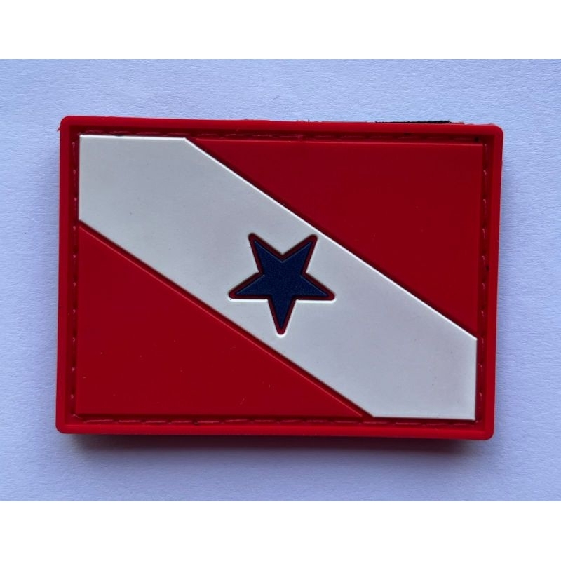 Patch Emborrachado Bandeira do Pará 3D – Biriba Militar em PVC para Mochila ou Colete Tático