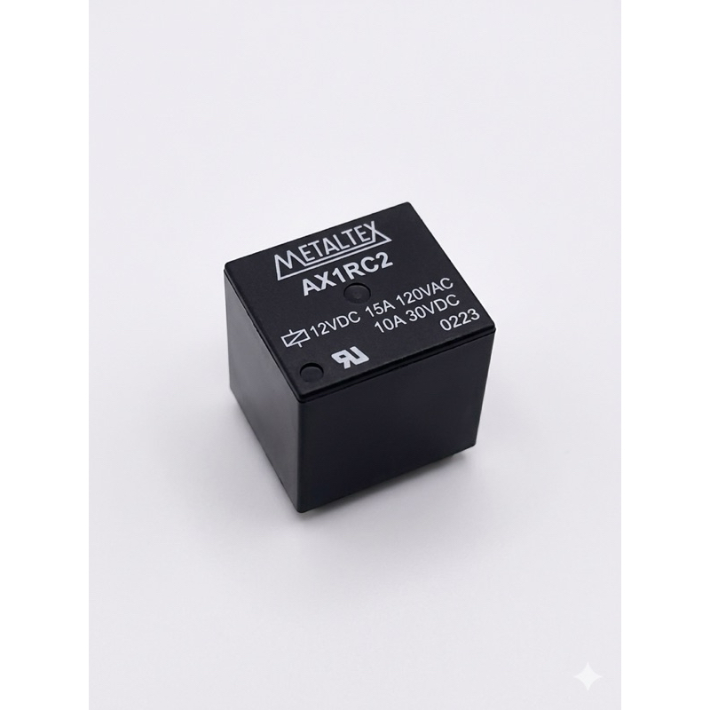 Relé Auxiliar Metaltex AX1RC2 12V 15A 120VAC – 5 Pinos - 1 Contato Reversivel - Alta Qualidade