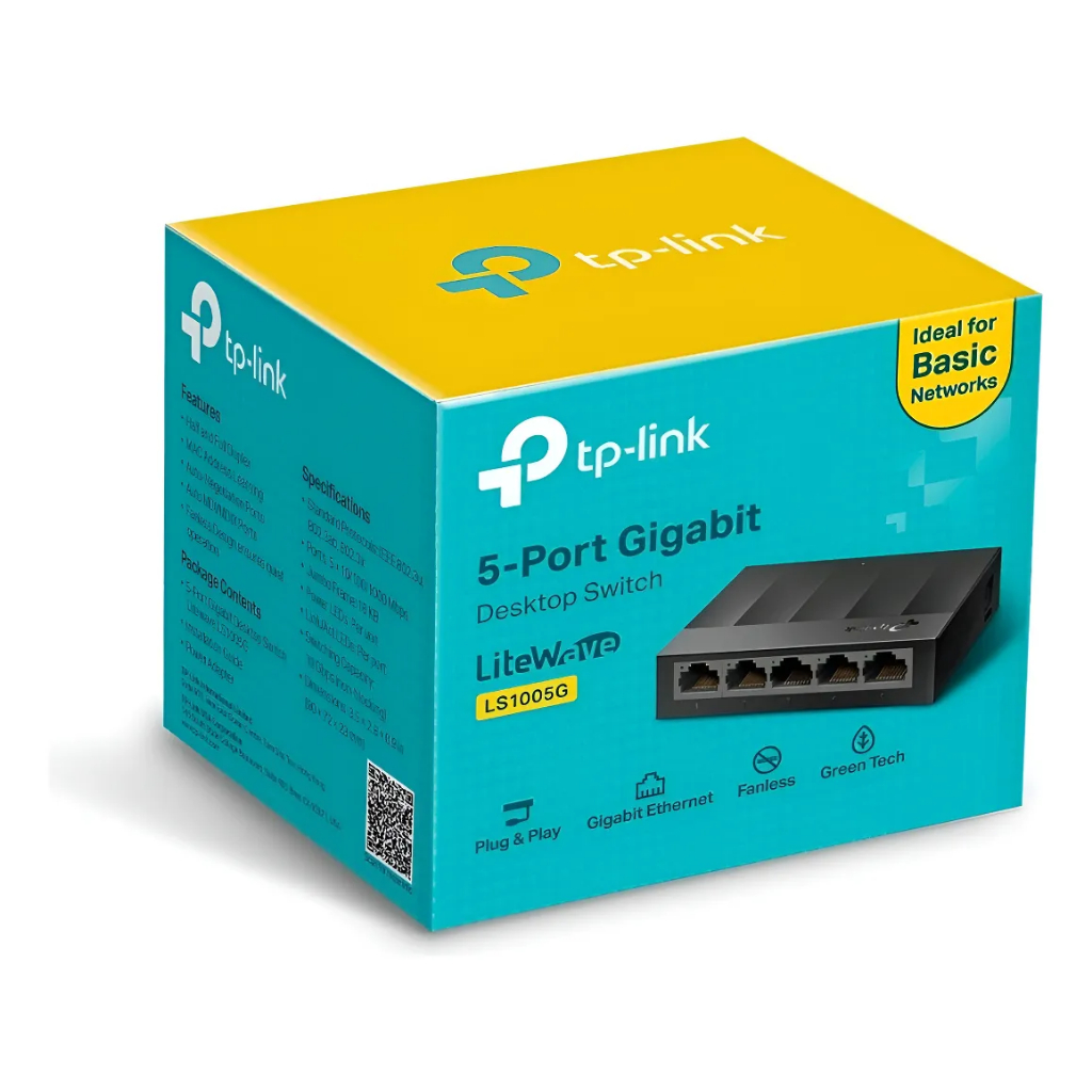 Switch Tp-link Litewave Ls1005g - 5 Portas Rj-45
