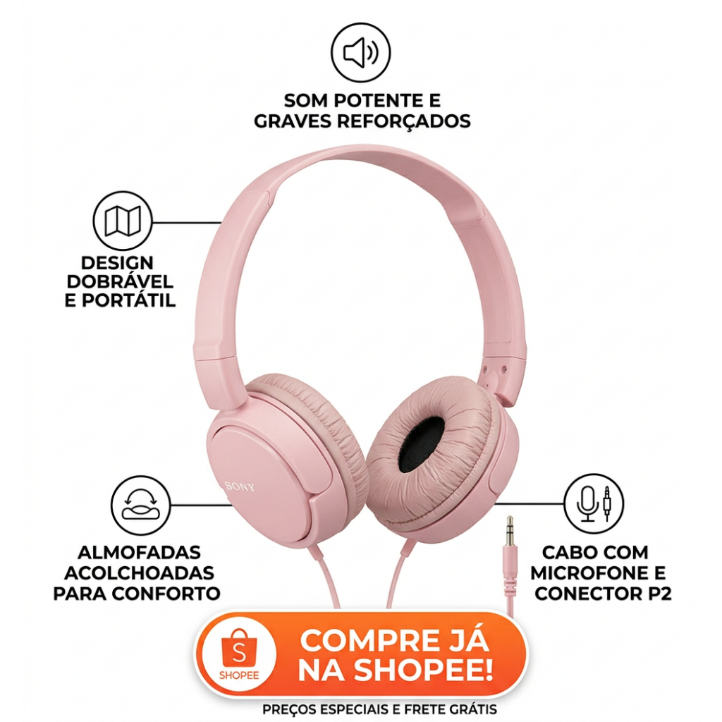 Fone " " da Sony Mdr-zx110: o Melhor Custo-Benefício!