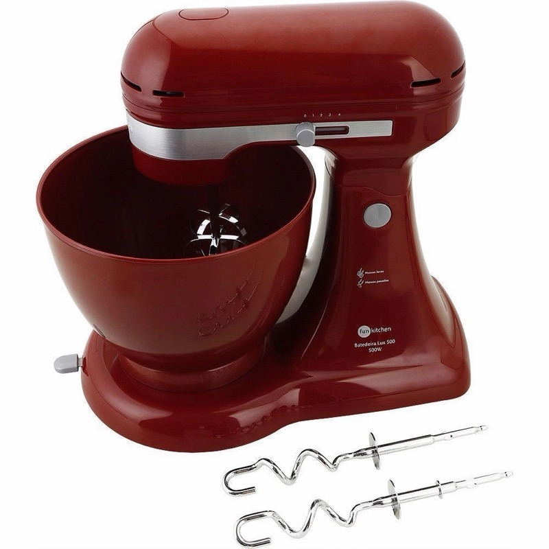 Batedeira Fun Kitchen Coleção Luxo Vermelha 500w 220v