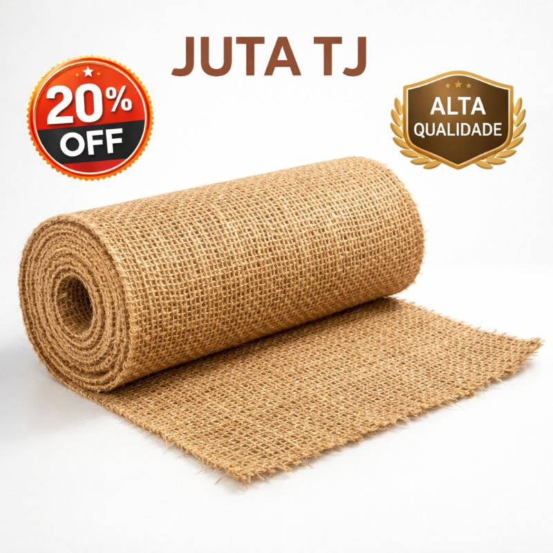 1 METRO - Tecido Juta TJ Natural - Alta Qualidade - Sustentável - Artesanato - Decoração - PROMOÇÃO 20% OFF!