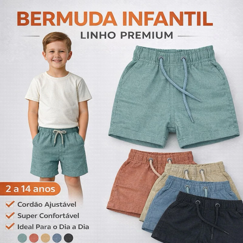 "Short Infantil Premium: Conforto e Estilo! 👖"