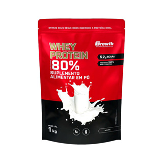 100% Whey Protein Concentrado (80% Proteína Pura) - Pacote 1000g - Diversos Sabores - 100% Original em Oferta na Shopee