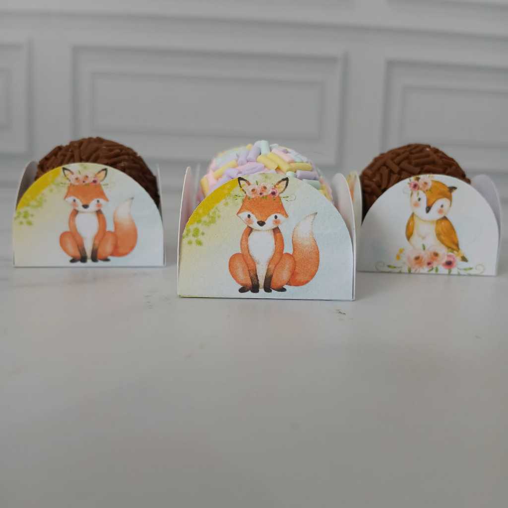 Forminha de Doce Personalizada Bosque Encantado Menina - A Princesa e o Sapo  - Lembrancinha - Festa