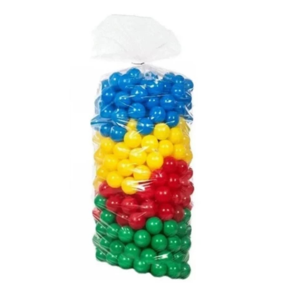 Bolinha plástica colorida para piscina de criança 76mm 50 Unidades (Confie)