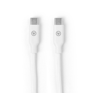 Cabo USB-C para USB-C Branco | iWill Essencial em Oferta na Shopee
