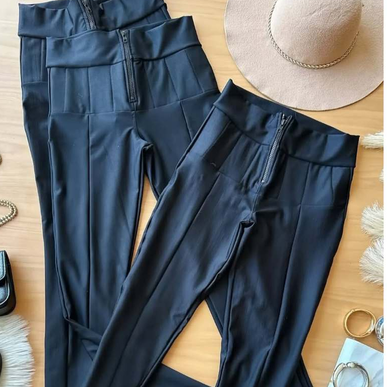 Calça Feminina Lipo em Tecido Suplex Power Modeladora com Cintura Alta - Legging APERTA BARRIGA