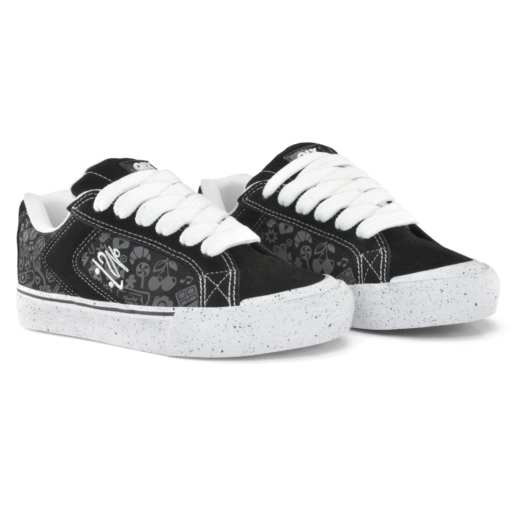 Imagem Tênis QIX Chorão Park Sweet Original Feminino Skate Confortável Colorido Pistache Oreo Algodão Doce