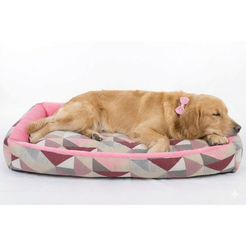 Cama Pet Extra Grande Tamanho XG Para Cachorro Lavável + Osso Mordedor Anti-stress