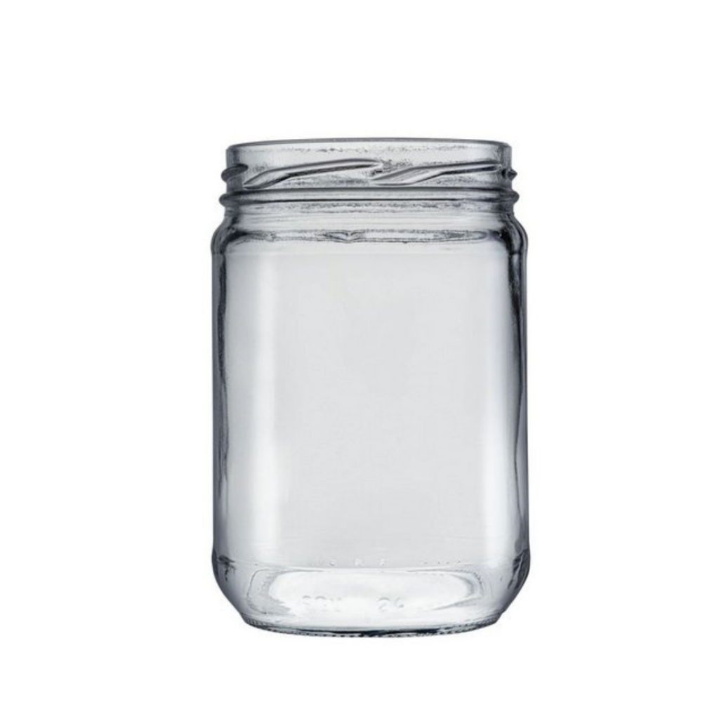 Kit 60 Pote De Vidro Conserva 600ml Berlim Boca Larga SEM TAMPA