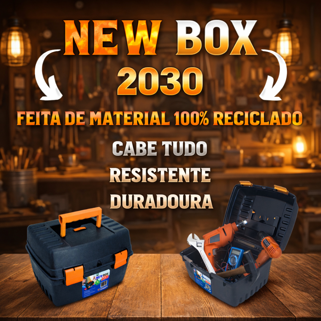 Detalhes do Maleta de Ferramentas Grande Mais um Maleta de Caixas Plástica Organizadora Resistente Grande