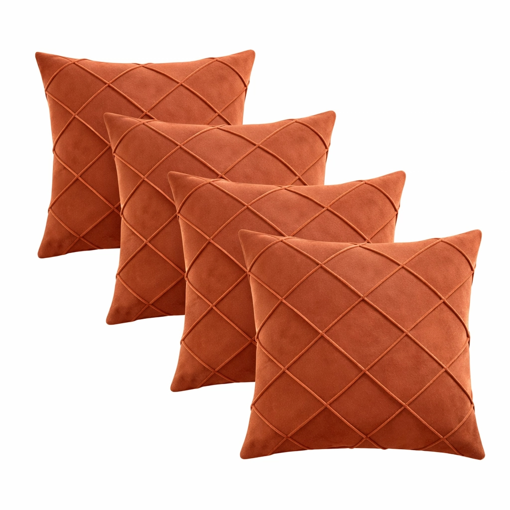 Kit de Capas para Almofada em Suede 40x40 cm Extra Grande com Zíper