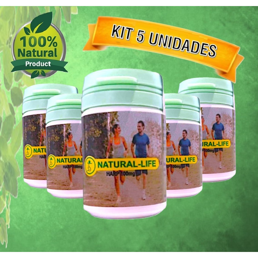 NATURAL LIFE HARP 100 Kit 5 Potes 30 caps.