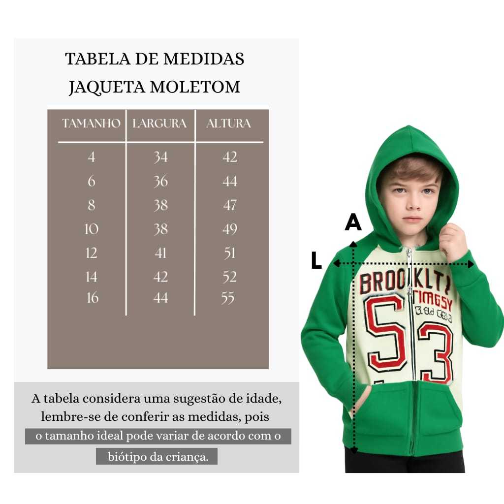 kit 2 Jaquetas Infantil Menino Zíper Outono Inverno Kit casacos 2 Unidades de Capuz 4 ao 16 Anos — imagem 2 de 2