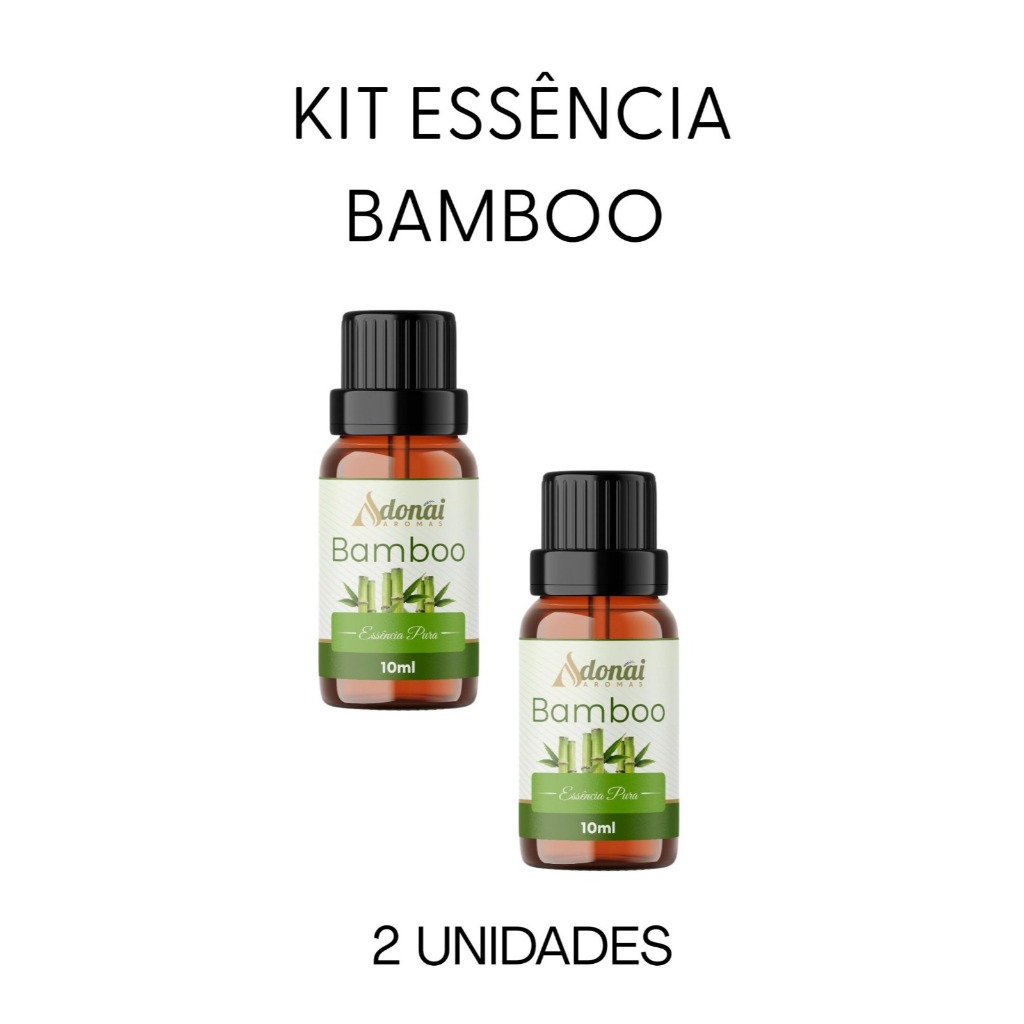 Kit 2 Essência Aromática Bamboo 10ml Adonai Difusor Elétrico Umidificador em Oferta na Shopee