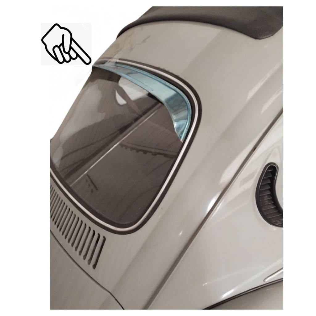 DEFLETOR AR VIGIA TRASEIRO FUSCA INOX