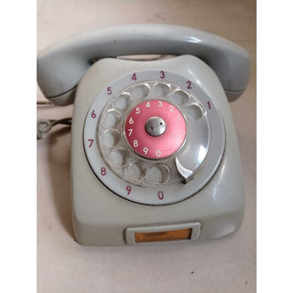Telefone antigo Ericsson de disco - peça original vintage - funcionando para atendimento