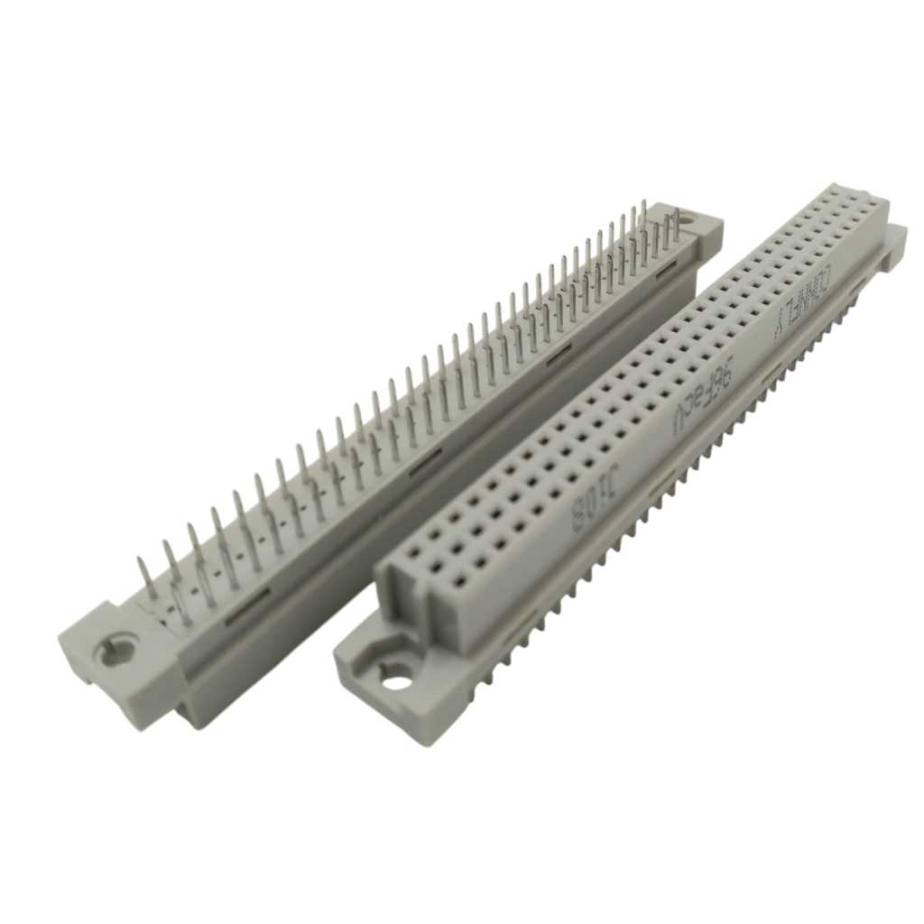 KIT 2PÇS CONECTOR FÊMEA EURO DS1120-96F0V23 96 VIAS 180º