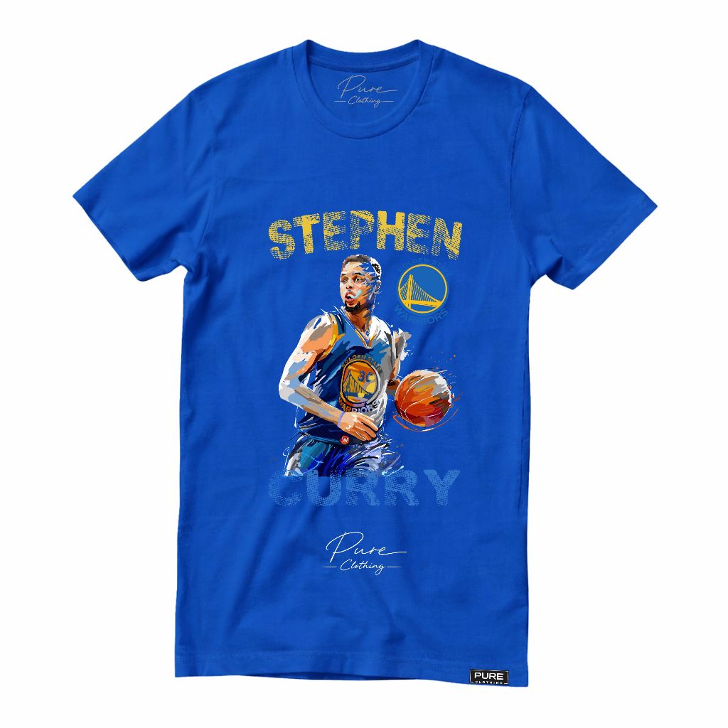 Camiseta Básica Premium Casual Golden State Warriors Stephen Curry NBA  100% Algodão Unissex - #18 Basquete