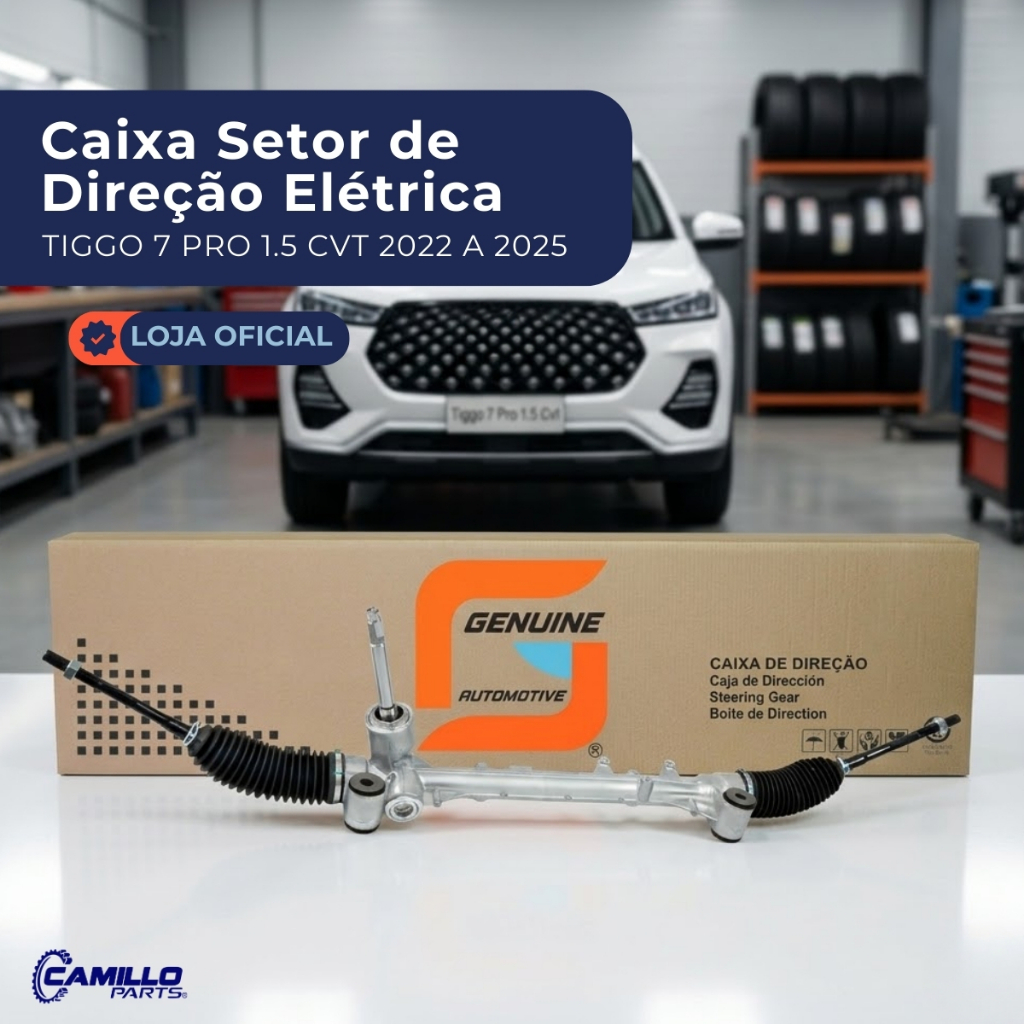 Caixa Setor Direção Elétrica Chery Tiggo 7 Pro 1.5 CVT 2022 a 2025 Genuine Automotive
