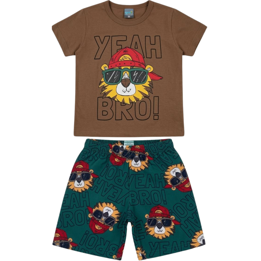 Conjunto Infantil Masculino Menino 1 ao 10 anos - Na Pronta Entrega Qualidade Verão