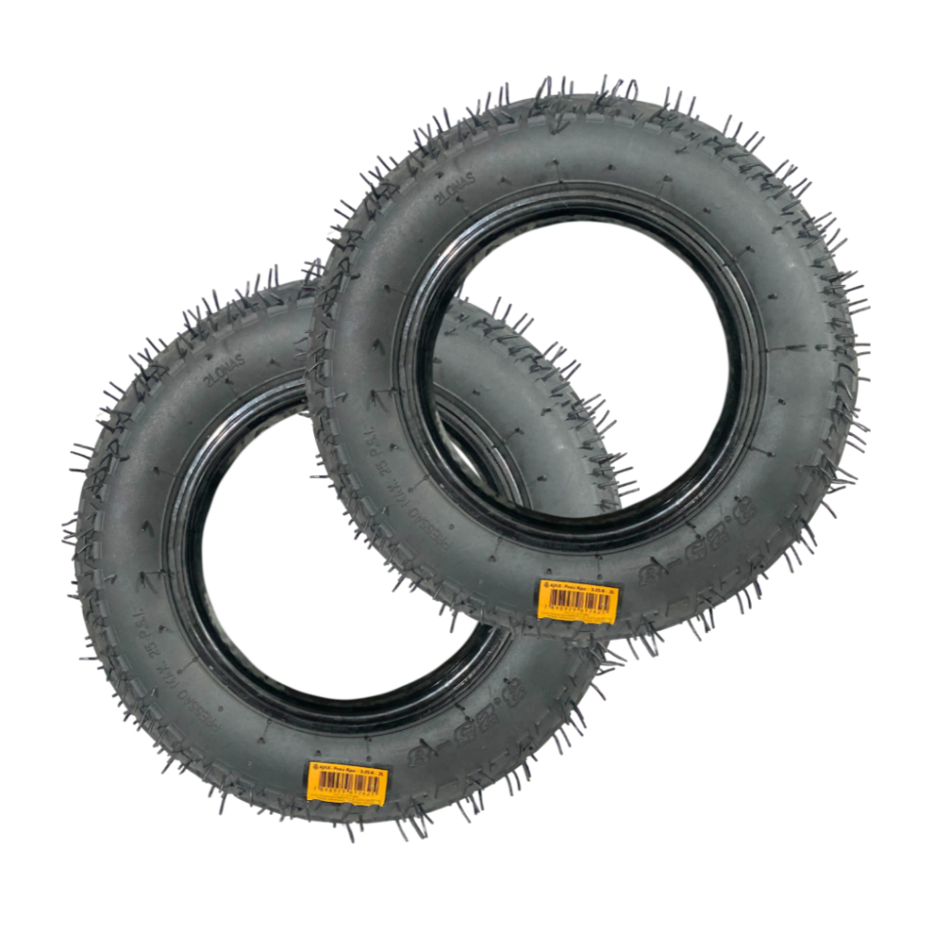 Kit 2 Pneus 3.25-8 Carrinho de Mão e Plataforma 2L 150 kg