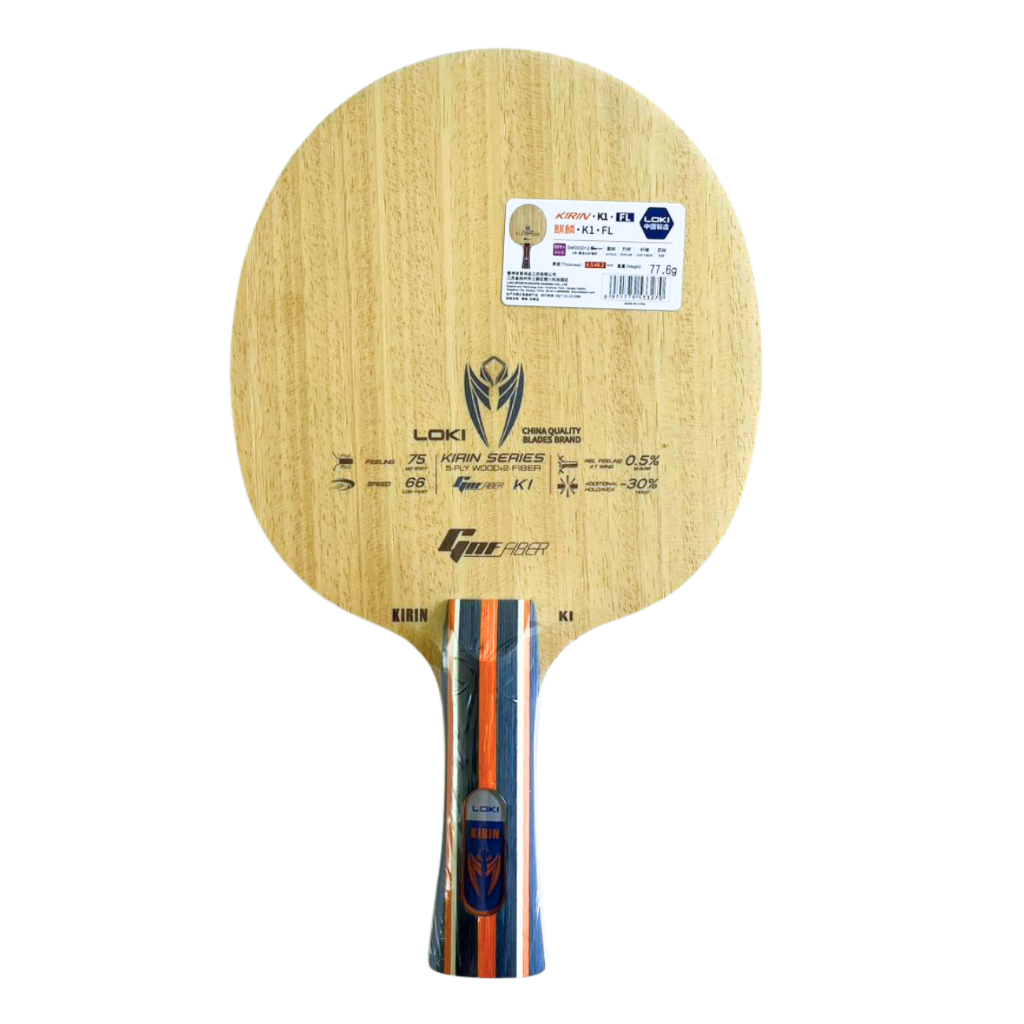 Raquete madeira Loki K1 Clássica Tênis De Mesa Ping Pong Tipo De Cabo FL