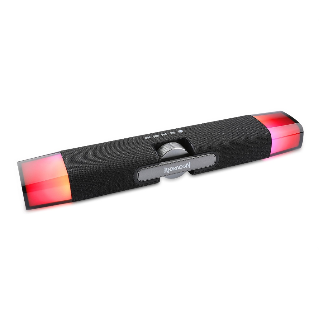 Soundbar Gamer Redragon Dora RGB Stereo USB-C com Roda de Volume GS512