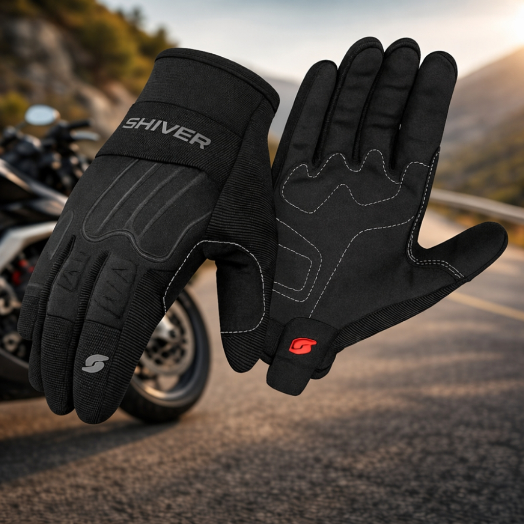Luva Rocket Shiver Touch Screen Motoqueiro Motoboy Resistente Inverno Frio Preta