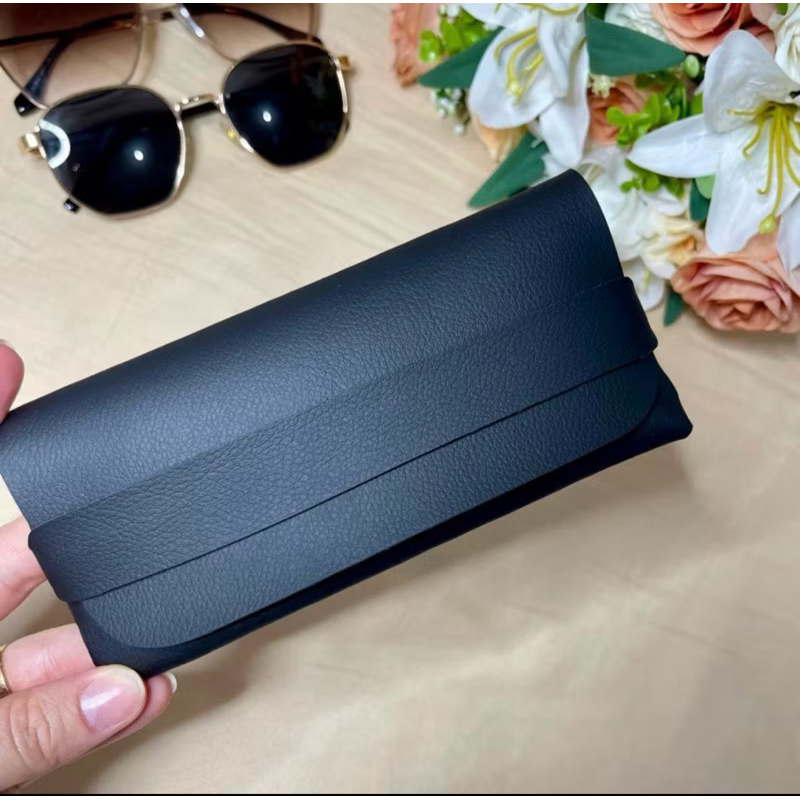 kit Case Porta Óculos Courino armação sol e grau