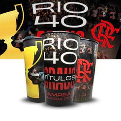 Copo Comemorativo Flamengo 40x Campeão Carioca 2026