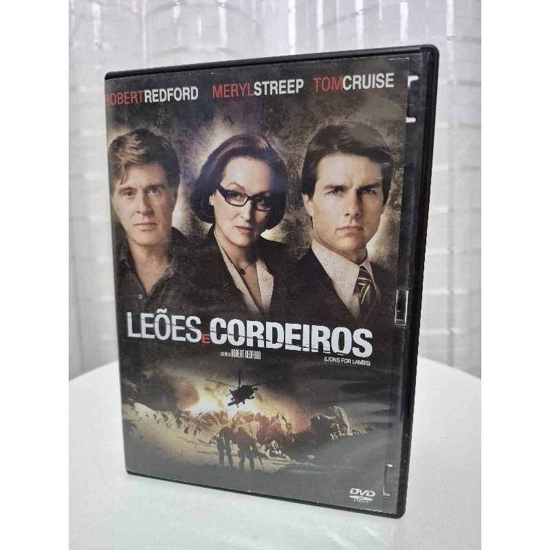 DVD Leões e Cordeiros (Lions For Lambs) - Robert Redford, Meryl Streep e Tom Cruise - Original