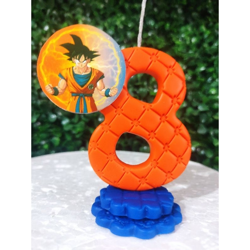 vela aniversário tema dragon ball z decoração festa/Decoração festa/vela biscuit/Topo de bolo