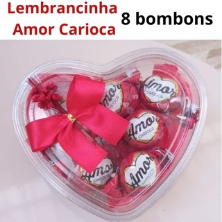 Cesta Coração Com Bombom Amor Carioca Lembrancinha De Páscoa Para Presentear Surpresa Para Namorado Kits De Chocolate