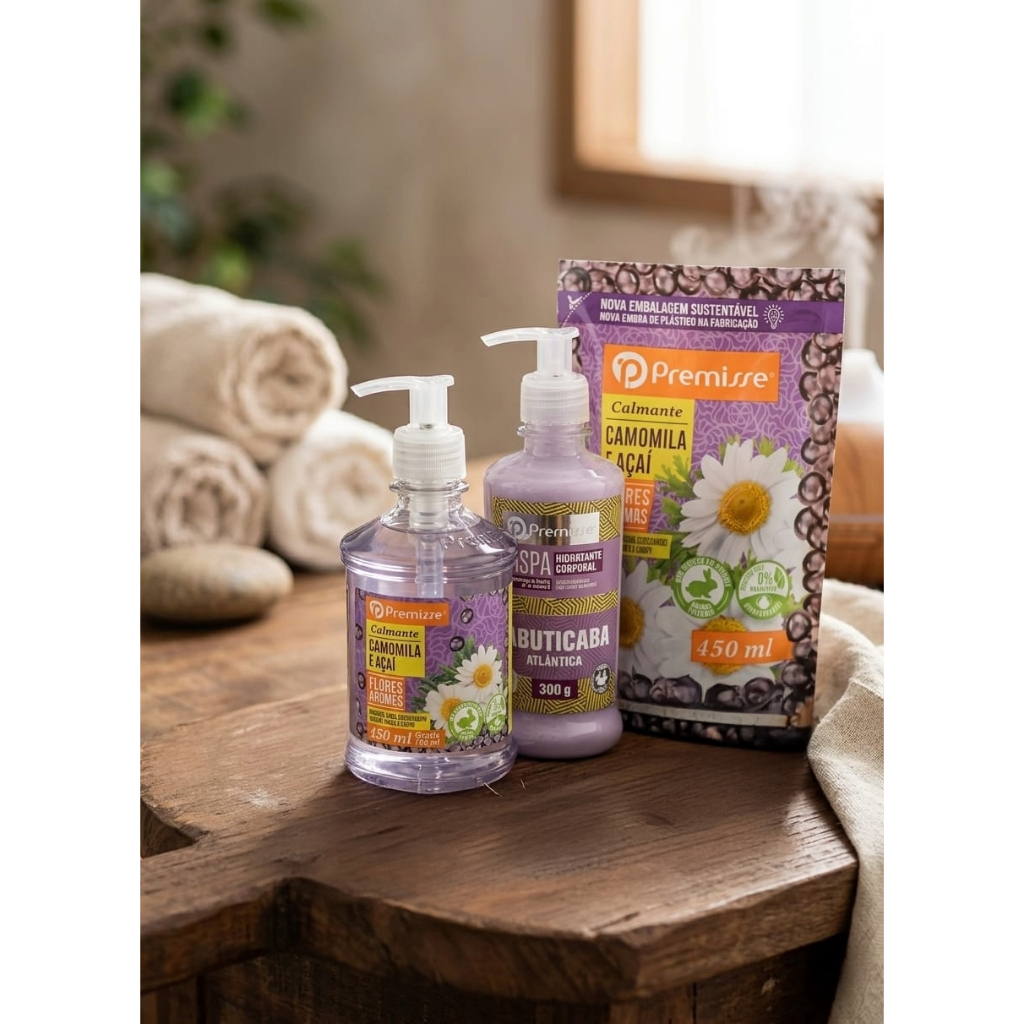 kit sabonete + refil+ creme hidratante